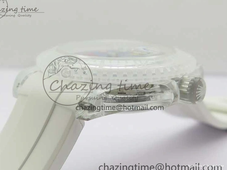 AAA Replica Watches Strap Fruit 3AF FreshLook 2620 Blue Submariner Phantomlab Rubber Transparent Dial Best Edition VR on White 1219